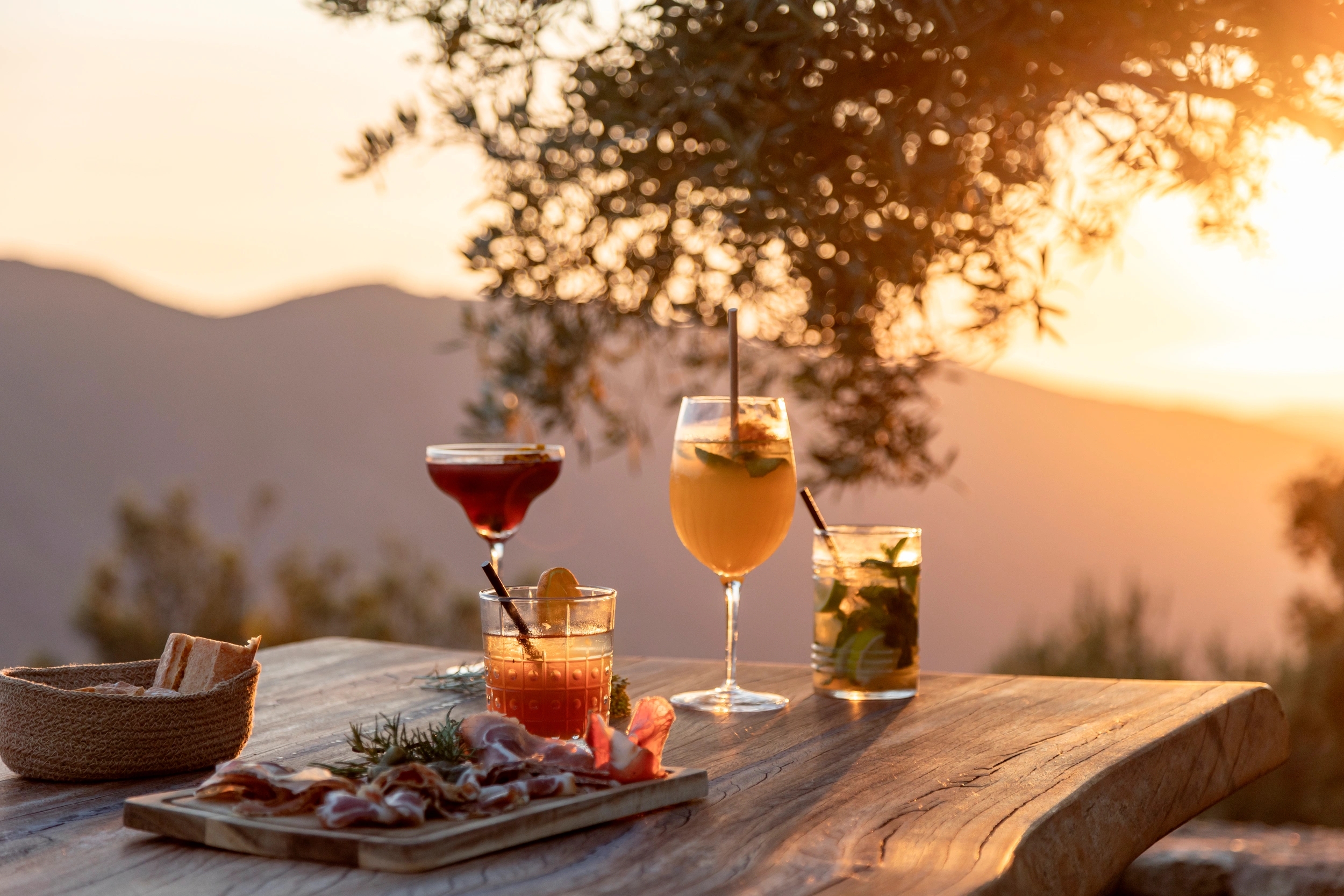 Un apéritif au restaurant Suspesu en Balagne à Lama